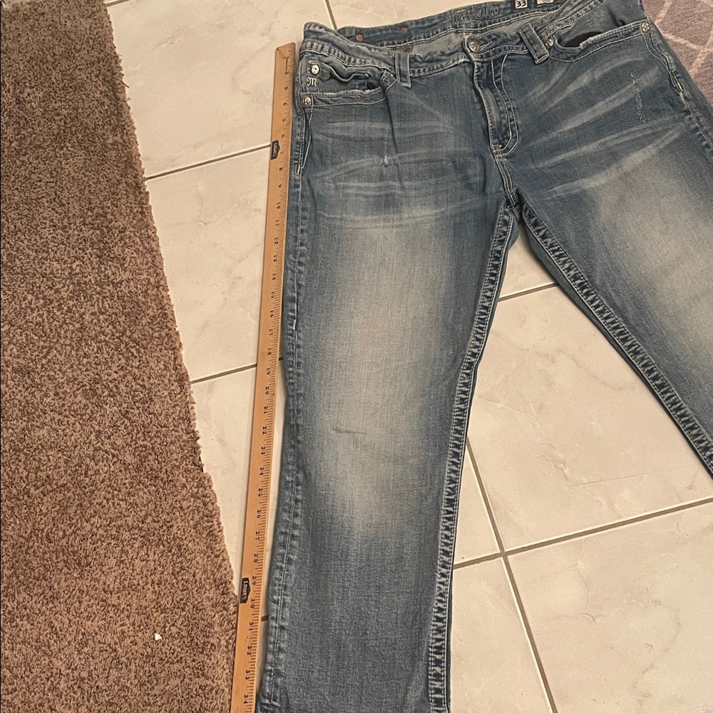 Miss Me Women's Blue Ankle Jeans - Picture 3 of 5